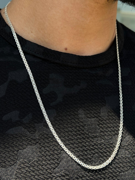 Single Bismark Necklace for Men's Sterling Silver 925s