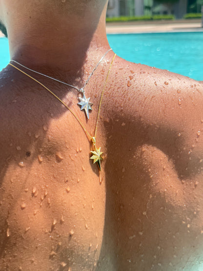Celestial Spike Necklace in Sterling Silver 925s