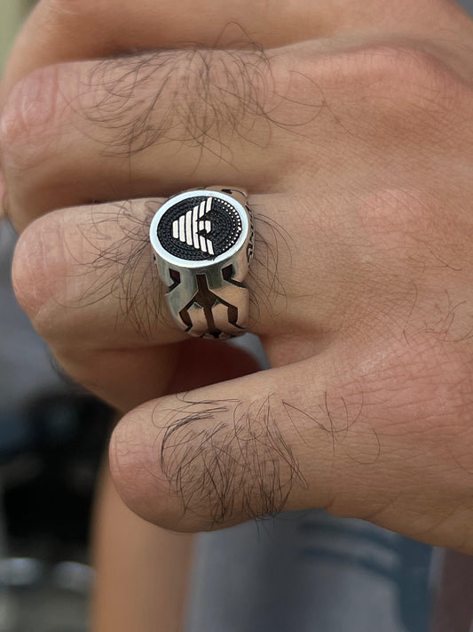 Armani inspired Ring -for Men's Sterling Silver 925s