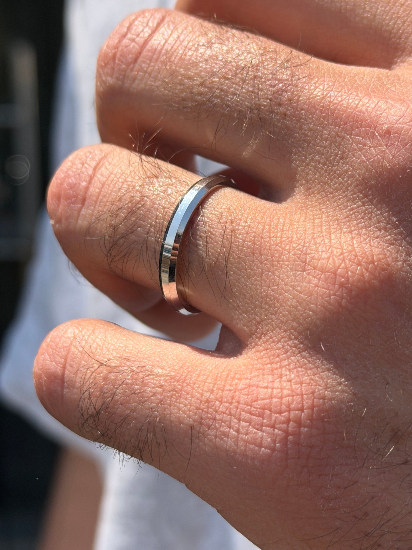 Sleek band -for Men's Sterling Silver 925s