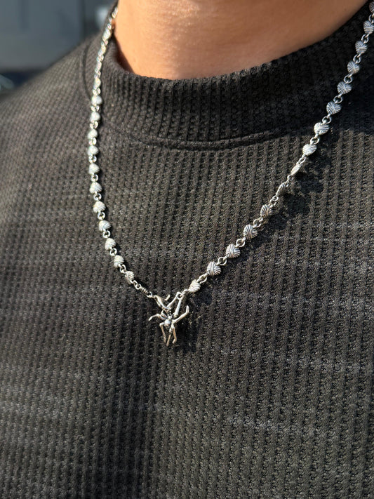 Spider Arctic Chain For Men Sterling Silver925 -(57cm-5,5mm)