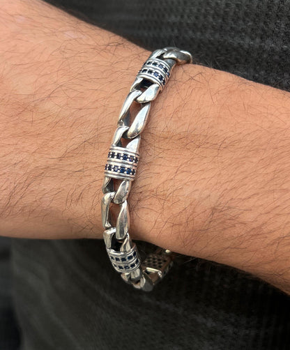 DEADWEIGHT Bracelet in Sterling Silver 925s-(20cm-9mm)