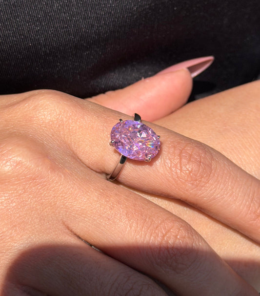 Blush Diamond Dream Ring in Sterling Silver -925