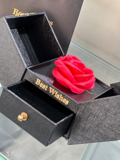 Black bow tie Flower Valentine’s Box Drawer ❤️‍🔥