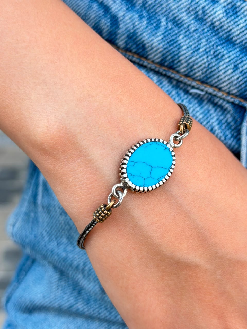 Zarqa Bracelet -in Sterling Silver -925s-18cm