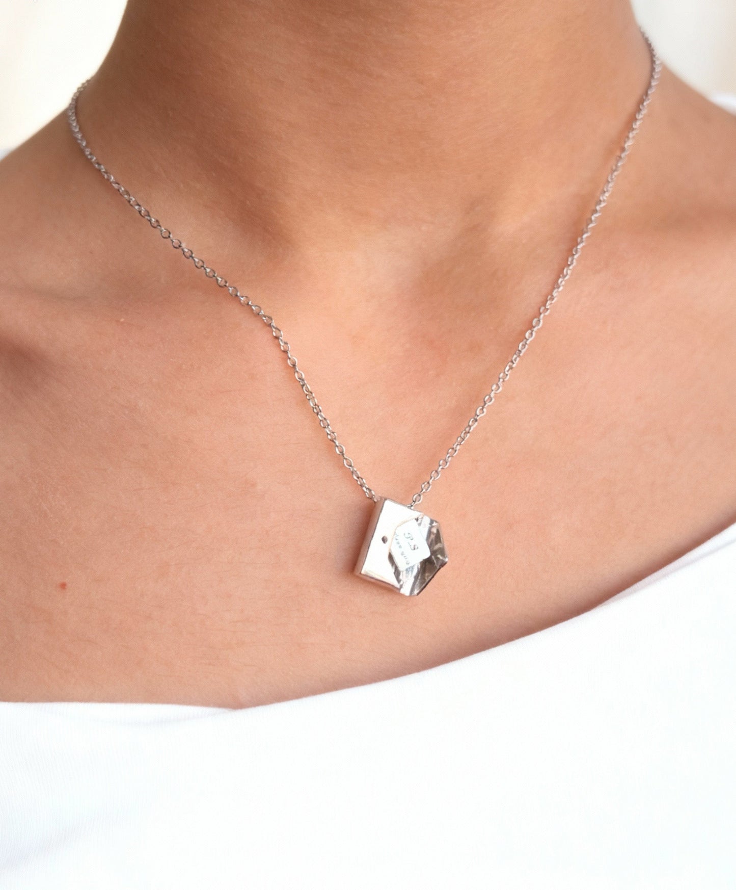 Envelope necklace- pure silverS925