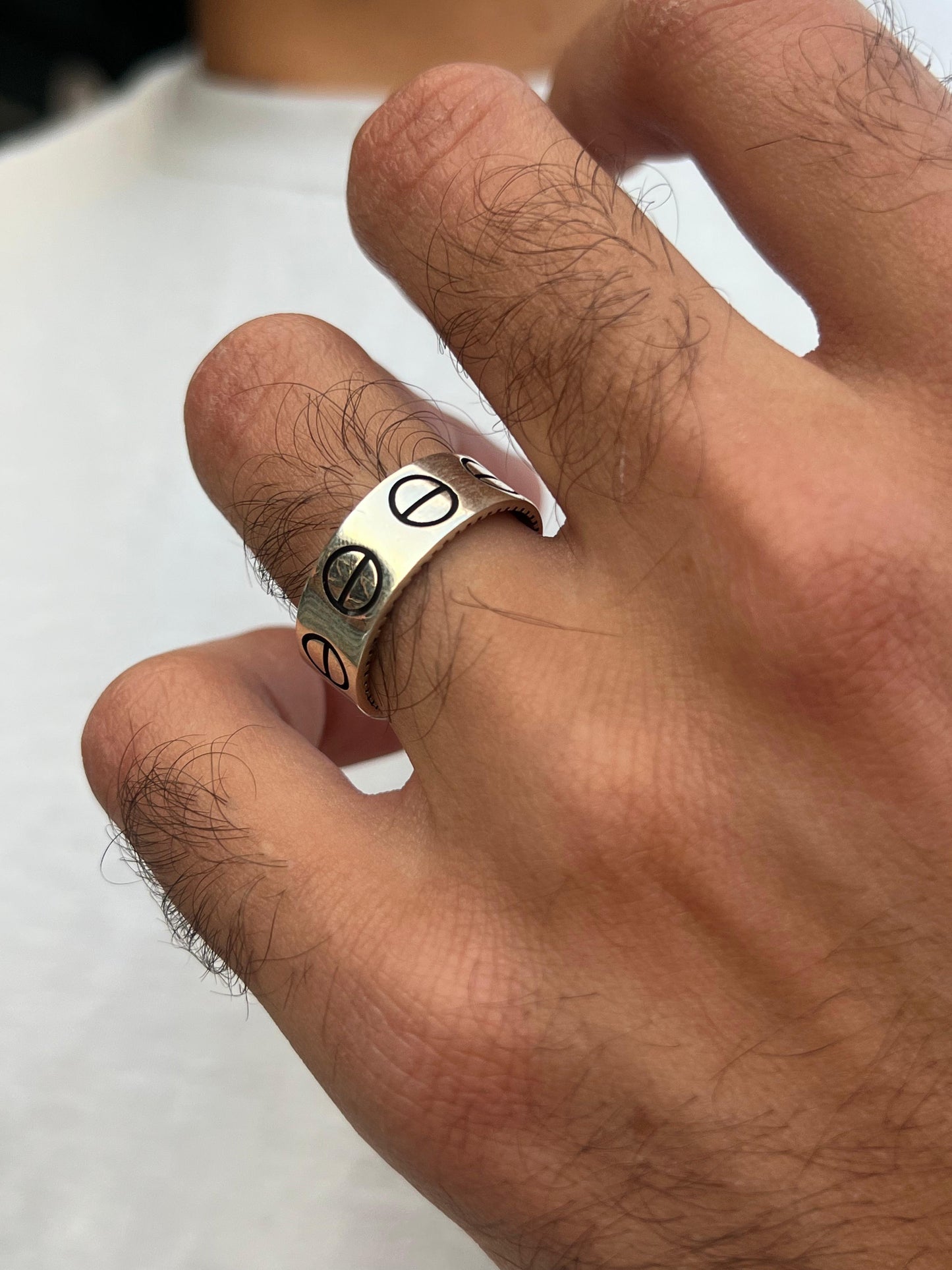 Cartier Love Engagement Ring in Sterling Silver 925s