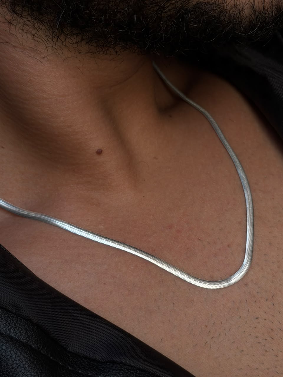 Snake Flow Necklaces for Men's Sterling Silver 925s -3.5mm-