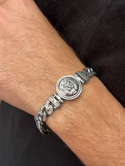 Lion Edition Rotating Exclusive Bracelet S925 Sterling Silver for men