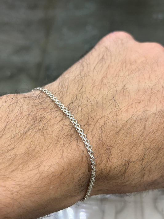 Bismark with onyx-S925 Sterling Silver Bracelet for men
