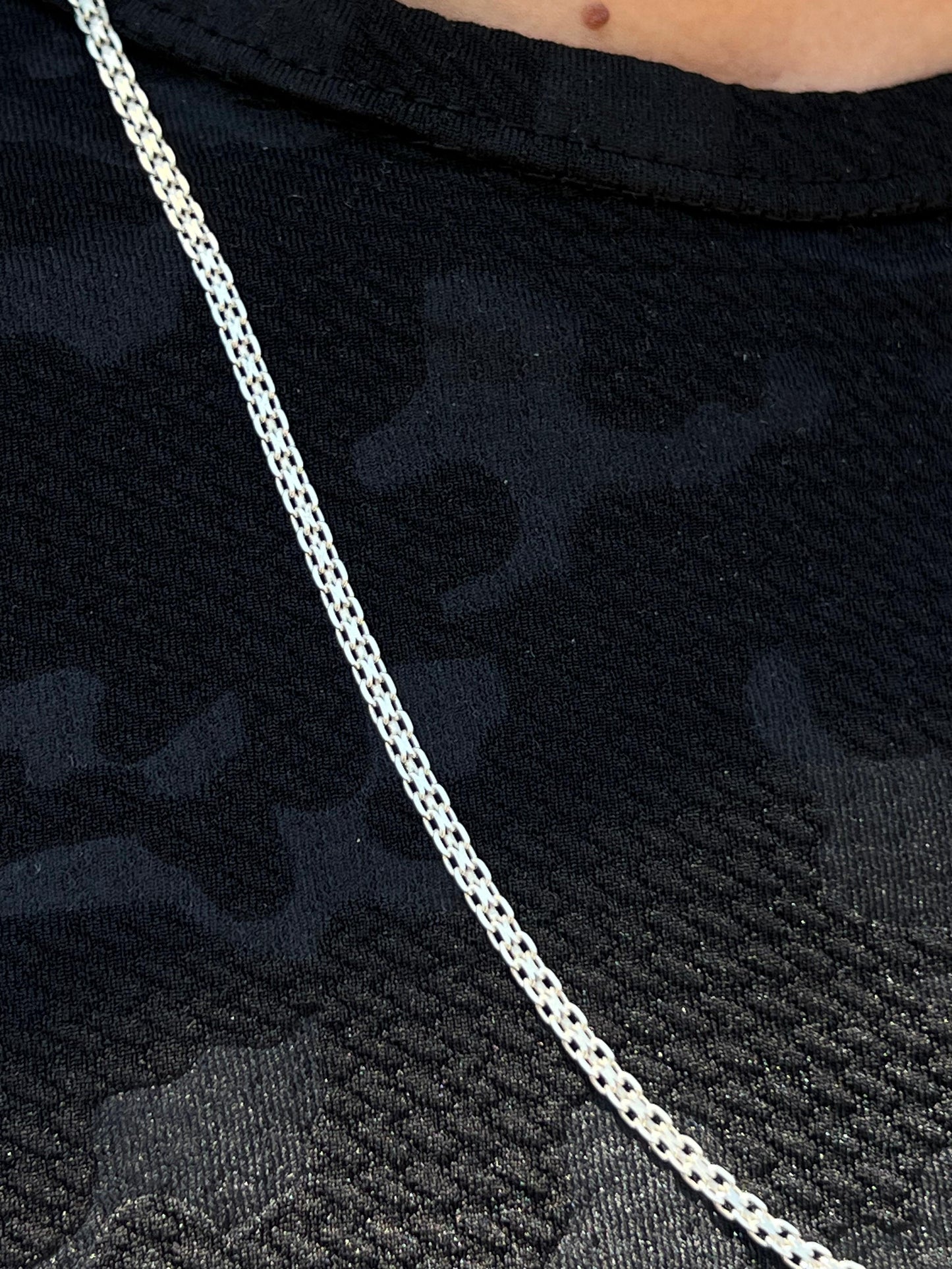 Single Bismark Necklace for Men's Sterling Silver 925s