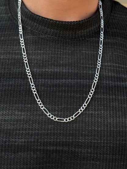 Miami Gro Necklace for Men's Sterling Silver 925s- 65cm-5mm