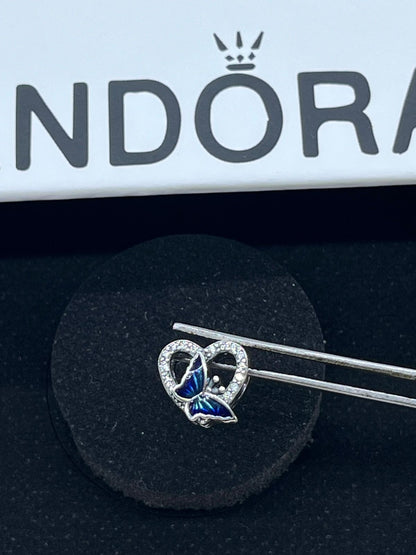 Blue Heart butterfly charm 🦋