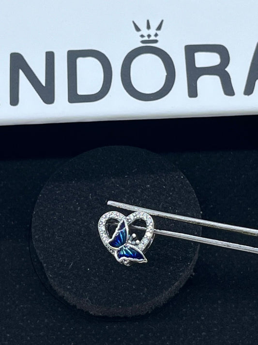 Blue Heart butterfly charm 🦋