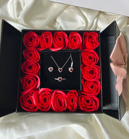 Large Black Flower Box 🖤🌹