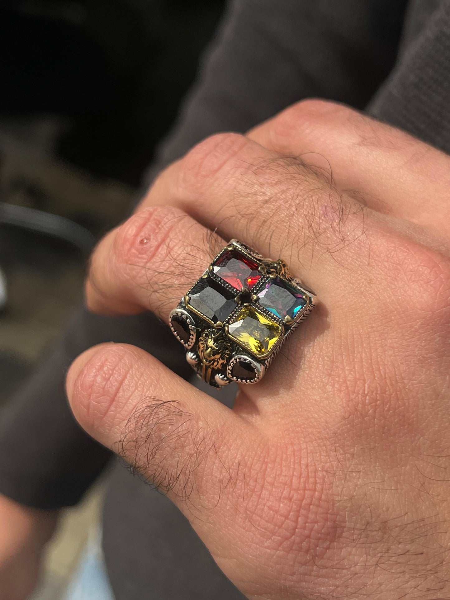 TaKilingo Solid Ring -for Men's Sterling Silver 925s