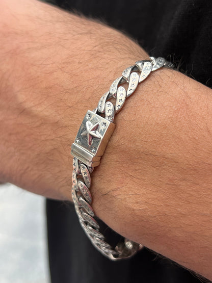 Lucky Star For Men Sterling Silver Bracelet - 925