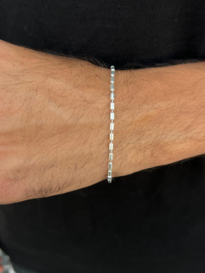 Splited Bracelet Sterling Silver 925s-(20,5cm-3mm)