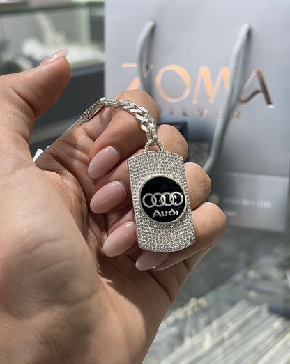 Audi Key Chain -Sterling Silver 925s