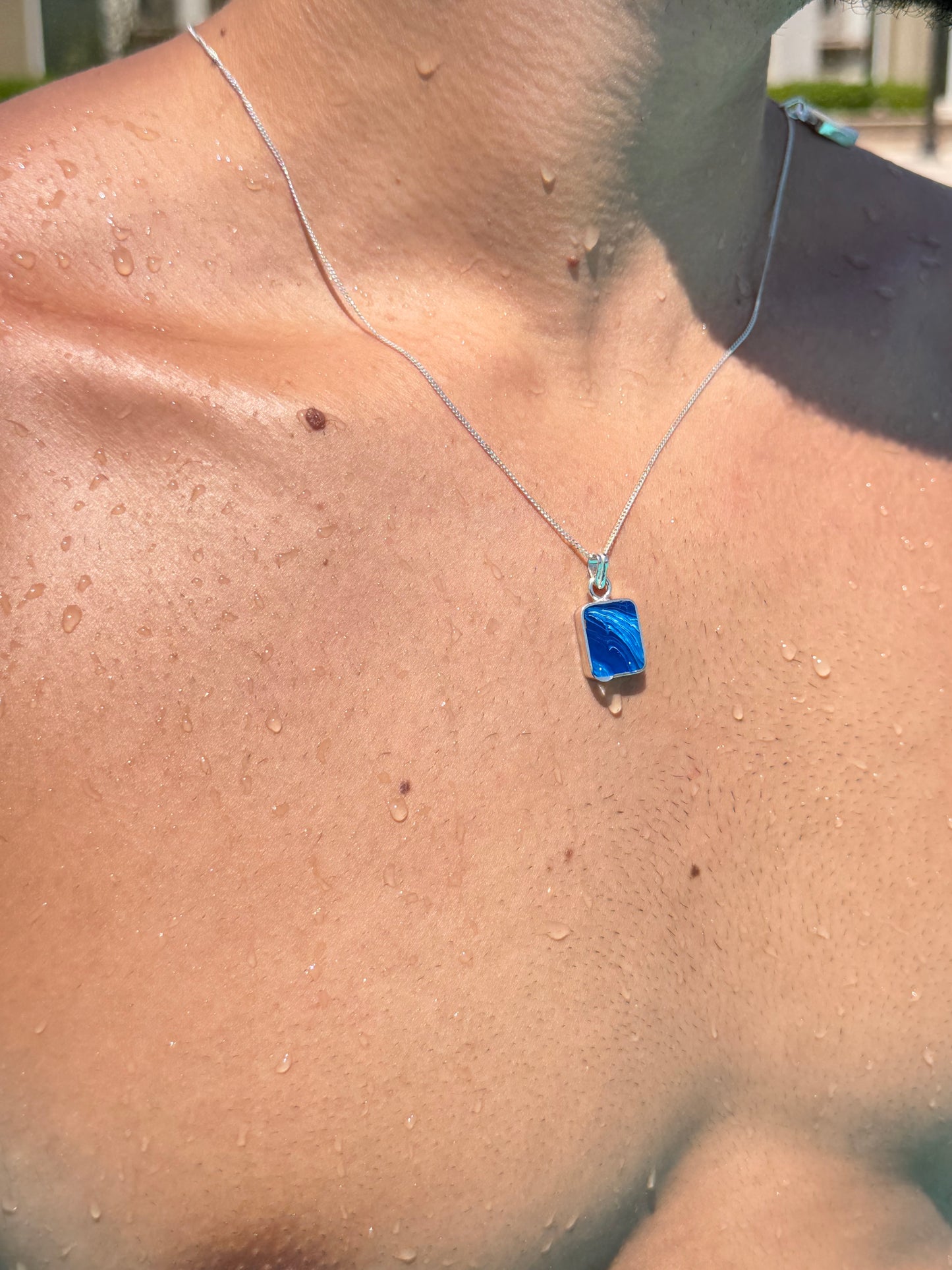 Ocean inspired Necklace for Men's Sterling Silver 925s