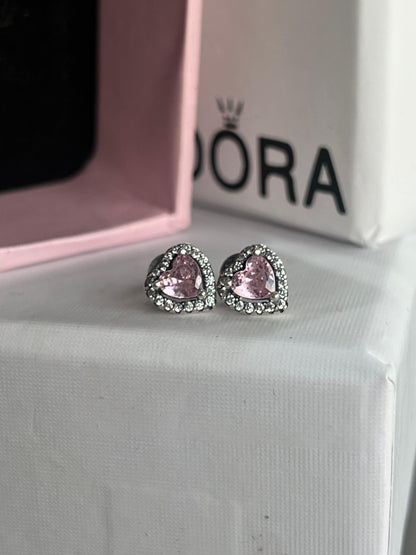 Sparkling Heart Earrings