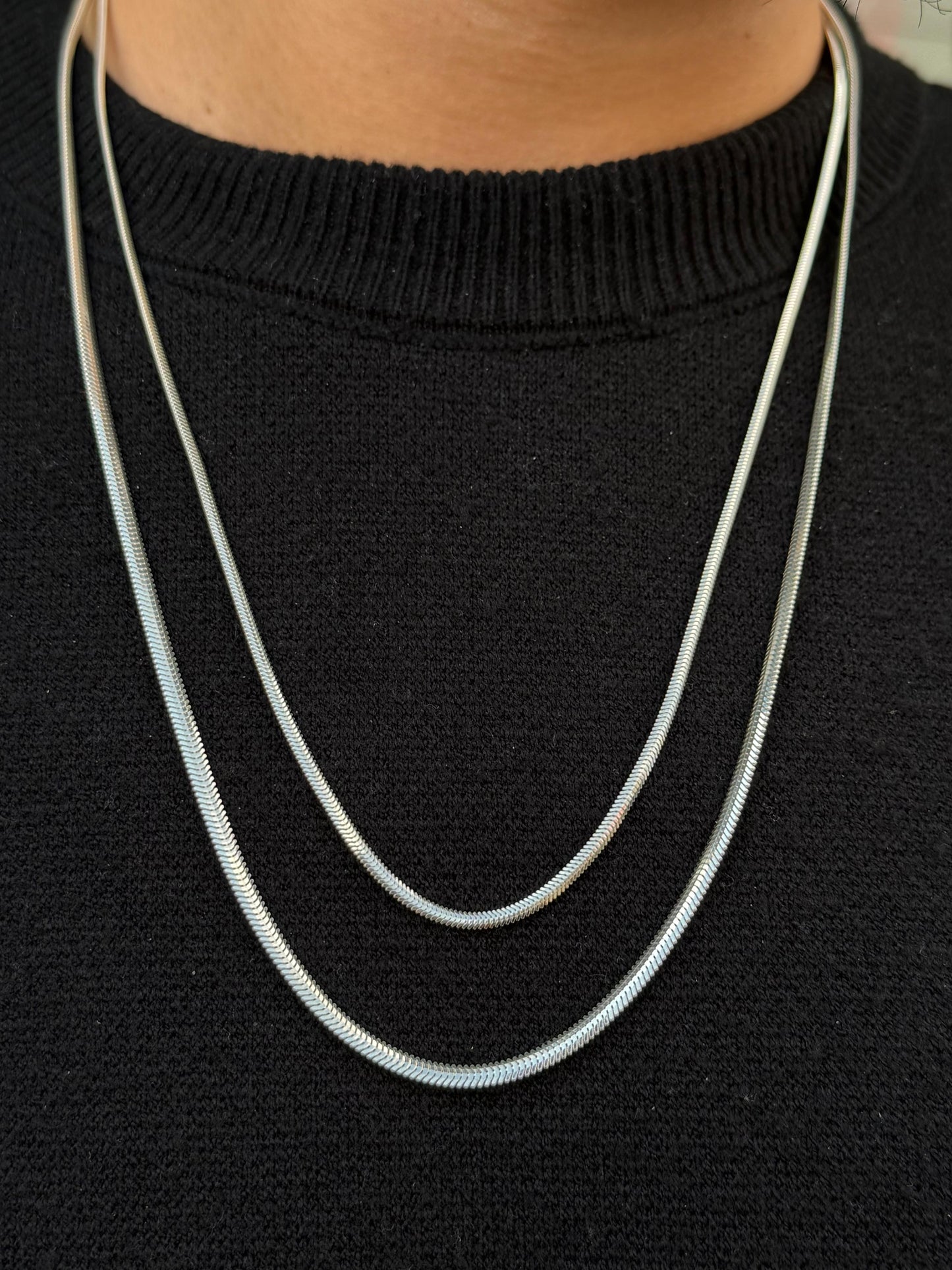 Snake Necklaces for Men's Sterling Silver 925s