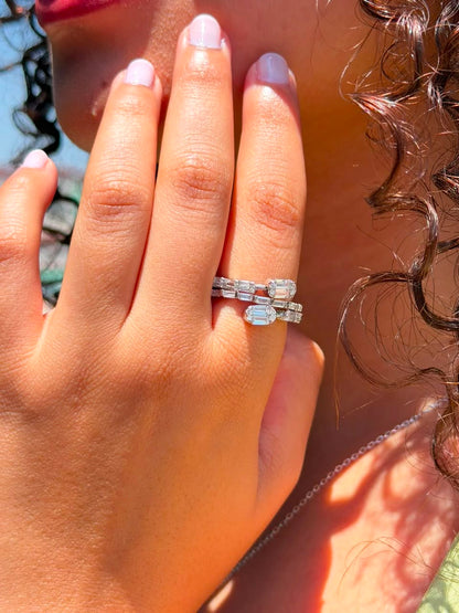 Éclat Duo Ring in Sterling Silver -925s