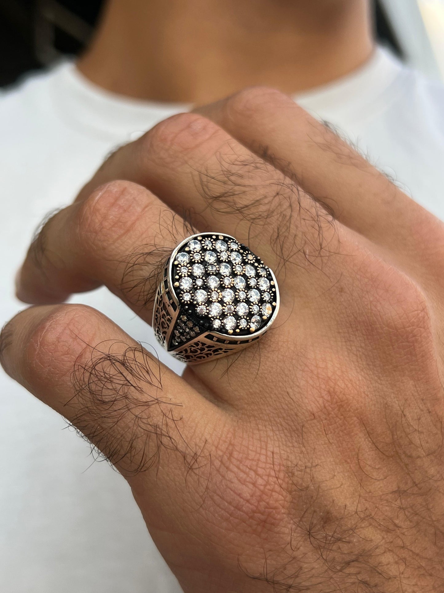 All Eyes On U Iced Ring-Sterling Silver 925s