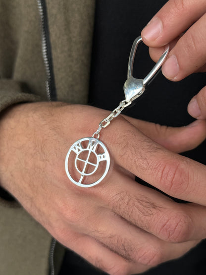 BMW Key Chain -Sterling Silver-9cm