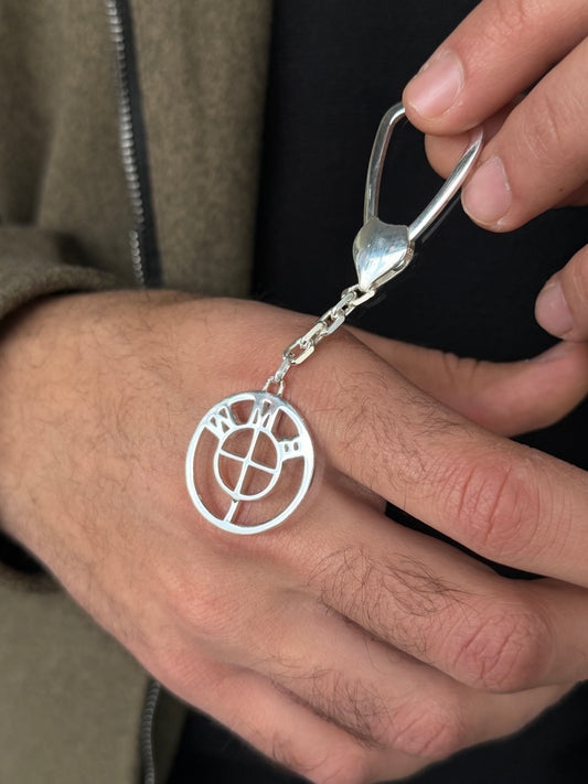 BMW Key Chain -Sterling Silver-9cm