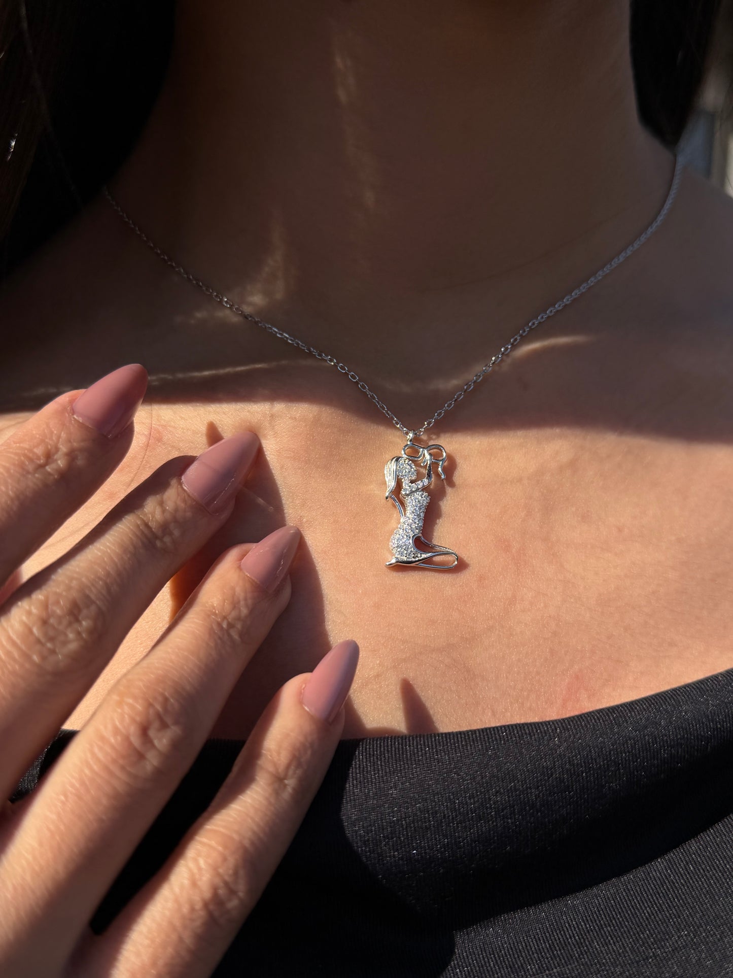 (2) Mommy Necklace in Sterling Silver 925s