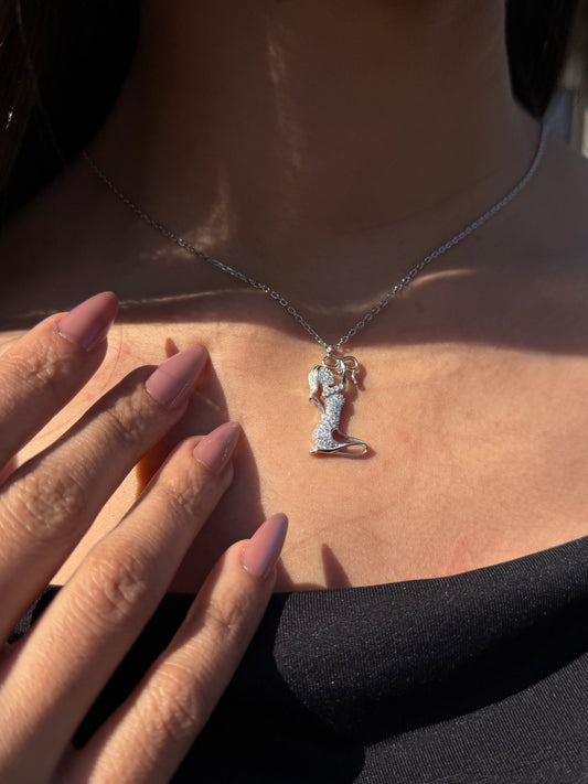 (2) Mommy Necklace in Sterling Silver 925s