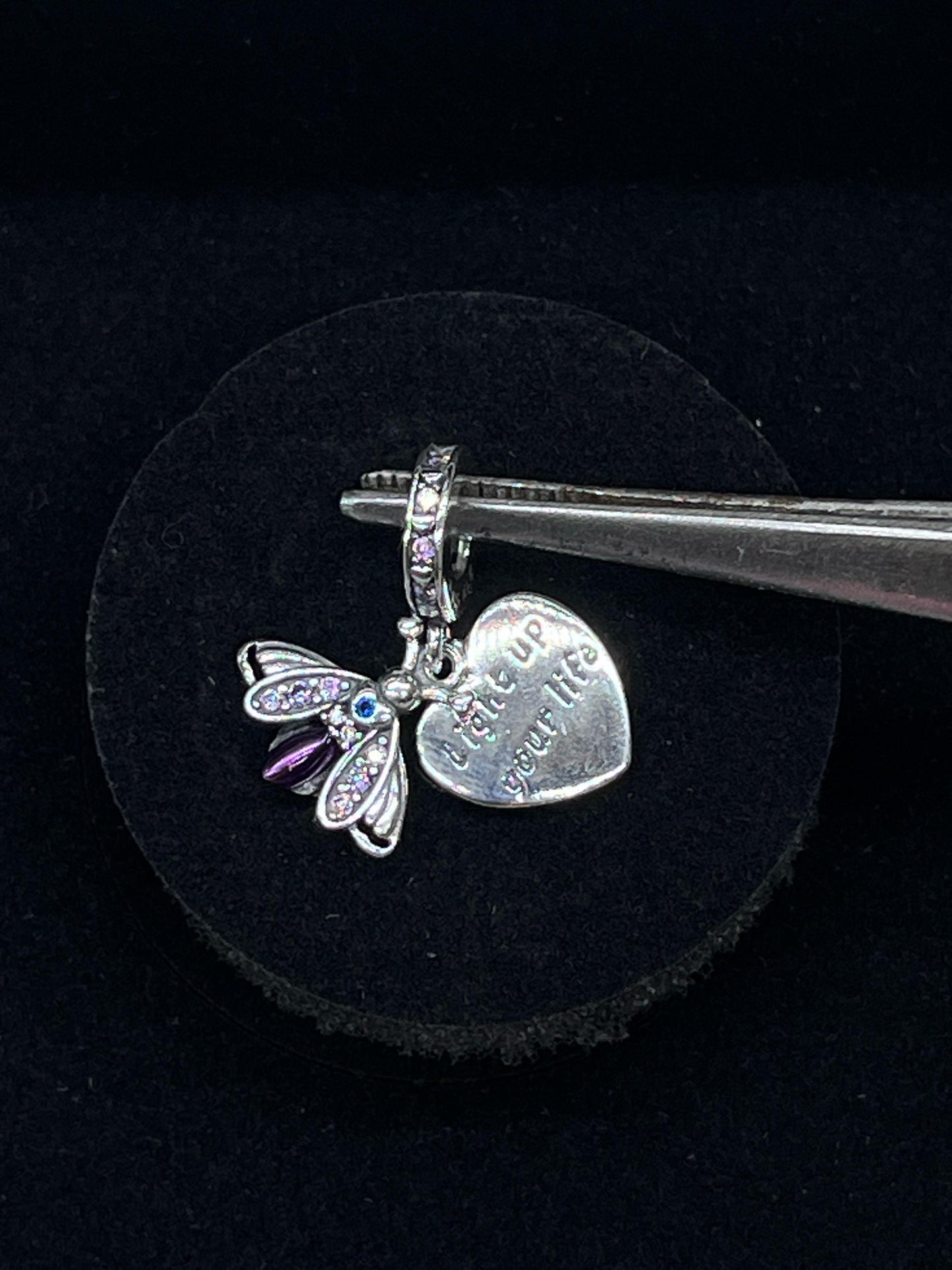Pandora Glow in the Dark Firefly Love Dangle Charm