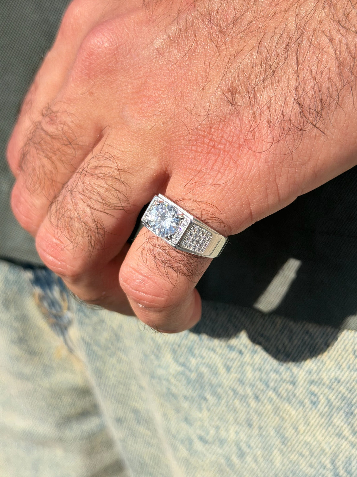 Crownset Ring in Sterling Silver 925s