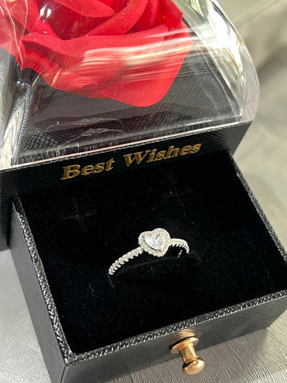 Small Black one Flower Valentine’s Box Drawer ❤️‍🔥