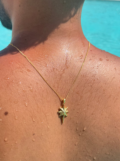 Celestial Spike Necklace in Sterling Silver 925s