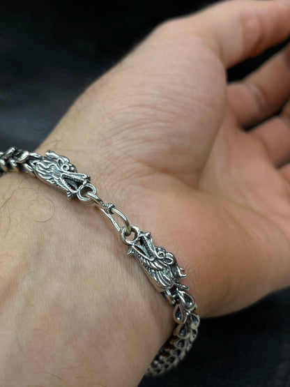 Dragon Strength Bracelet for Men's Sterling Silver 925s