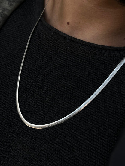 Snake Chain For Men Sterling Silver925-(60cm-5mm)