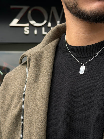 V Necklace for Men's Sterling Silver 925s