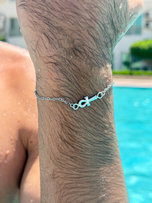 Ankh Bracelet in Sterling Silver925s