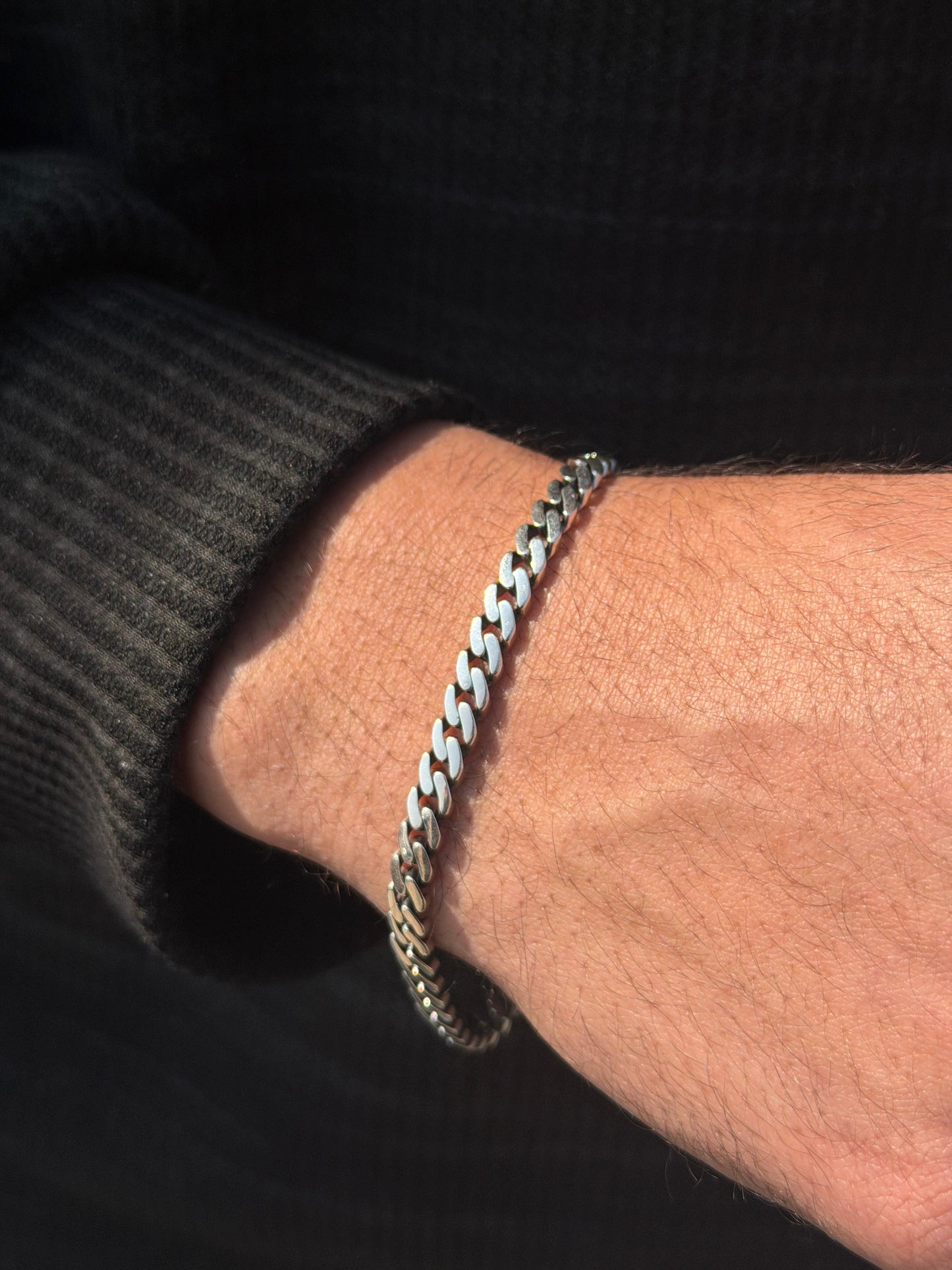 Crast Gru Bracelet S925 Sterling Silver -(21.5cm-5.5mm)