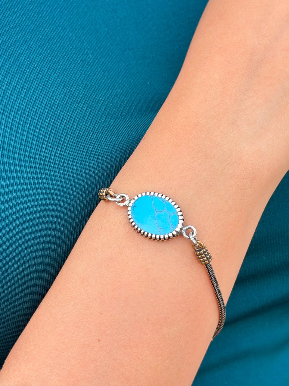Zarqa Bracelet -in Sterling Silver -925s-18cm