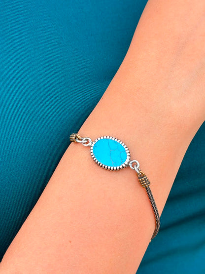Zarqa Bracelet -in Sterling Silver -925s-18cm