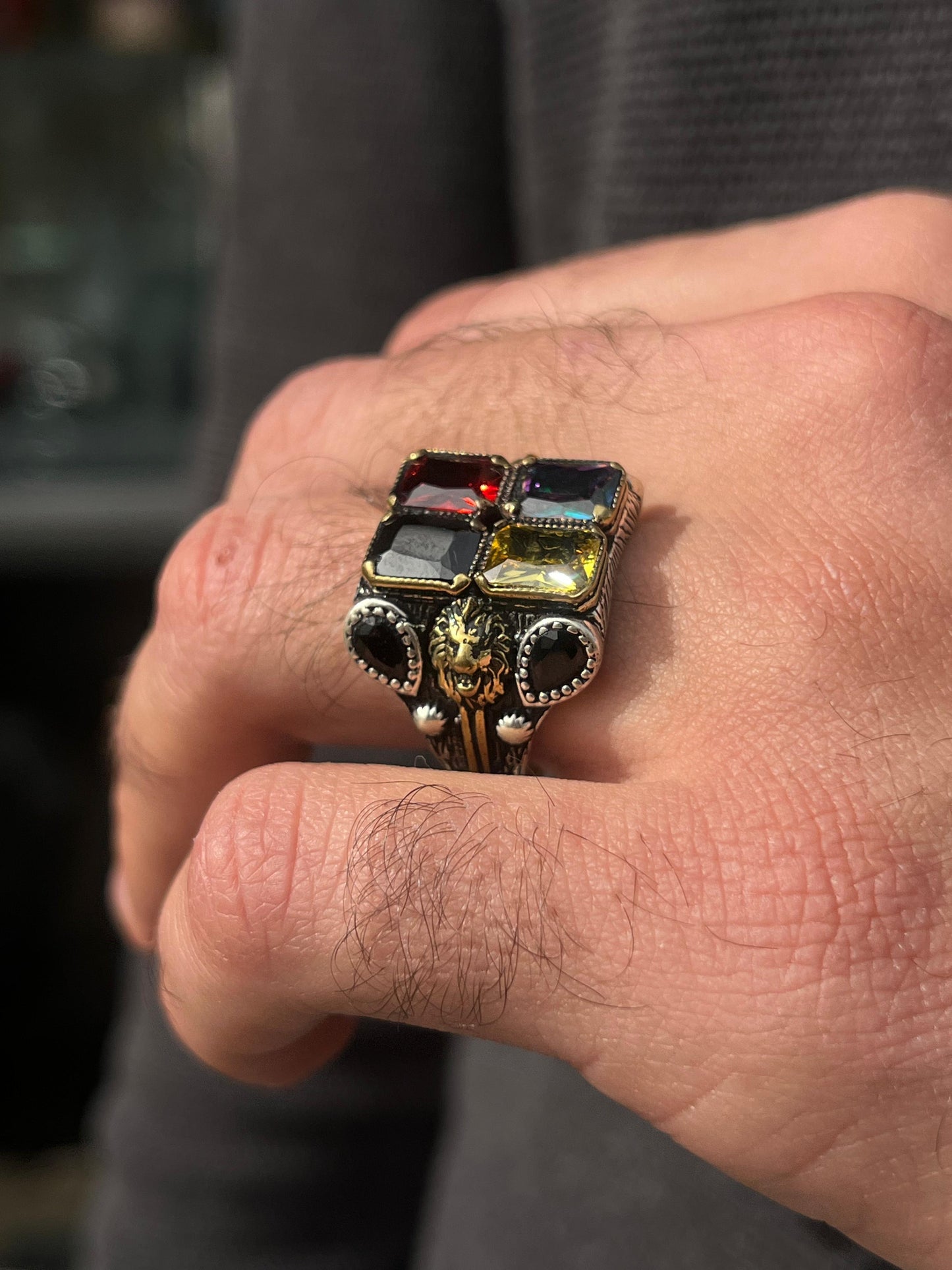 TaKilingo Solid Ring -for Men's Sterling Silver 925s