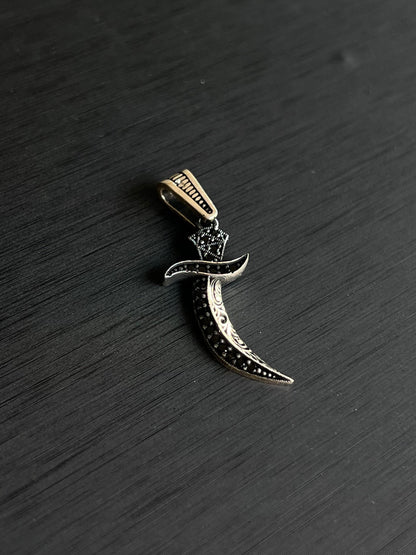 Warriors blade Pendant – S925 Silver-4cm