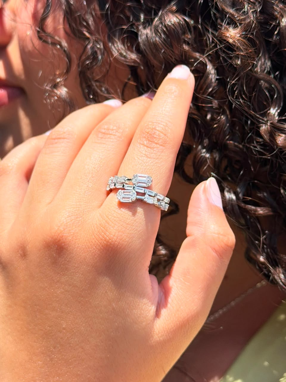 Éclat Duo Ring in Sterling Silver -925s