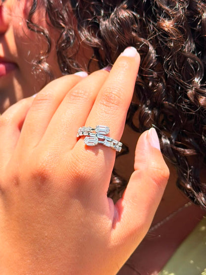 Éclat Duo Ring in Sterling Silver -925s