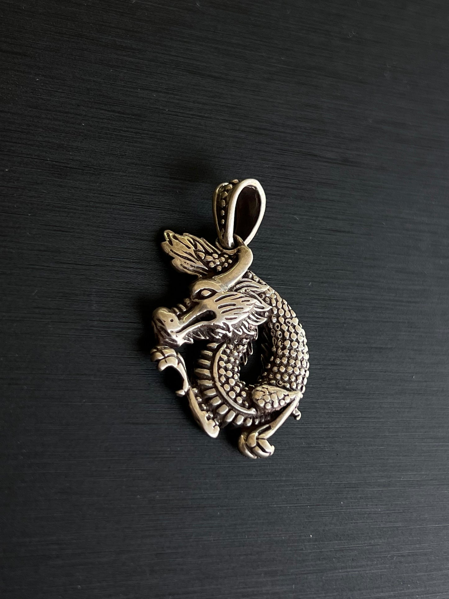 Dragon Pendant – S925 Silver-3cm