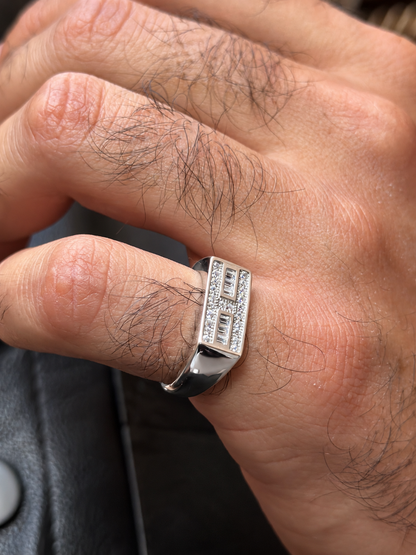 Twin Vault Ring in Sterling Silver 925s