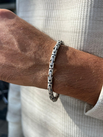 King Spike bracelet-for Men's Sterling Silver 925s (20,5cm-7mm)